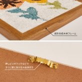 ファブリックパネル KUKKA クッカ 約25×25cm 北欧 タフト タフティング 壁掛け アートパネル 花柄 ハンドメイド