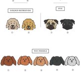 nametag-face ネームタグフェイス ペットうちの子グッズ 犬種 イラスト うちの子 ネームワッペン M Lサイズ 大きめサイズ ネーム ワッペン 刺繍 文字 犬 ハーネス Julius-K9 ユリウス お名前 ペット お名前ワッペン 刺繍ワッペン アイロン接着 マジックテープ 迷子札 愛犬グッズ