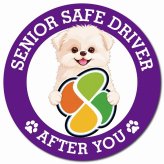 カーサイン 高齢者マーク SENIOR SAFE DRIVER シーポメ マグネット 強力 直径13cm 肉球 日本製 車 ステッカー