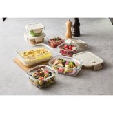 マジックック マジクック レンジ対応 [26-0297-012] 耐熱ガラス容器 ７点セット - プレミアムギフト 贈り物 お祝い 本体＝耐熱ガラス、蓋＝ポリプロピレン 内祝い 出産内祝い 結婚内祝い 快気祝い 新築祝い お返し 贈り物 プレゼント ギフト