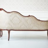 ソファ 座椅子 椅子 チェア アンティーク 調 脚付 写真館 ロココ ゴールド 女王様の椅子 幅168cm ホワイト 姫系 プリンセス 猫脚 ヨーロピアン 輸入家具 オシャレ ファンタジー 映画 業務用