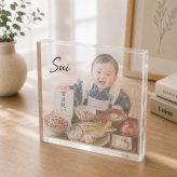 百日祝い ガラスブロック お食い初め 記念写真 フォトフレーム おしゃれ 三世代 クリスタル フォトキューブ 成長記録 贈り物 母の日 写真 高級 親孝行 写真立て 名入れ 金婚式 サプライズ 名入れギフト フォトギフト 父の日 フォトブロック ギフト ディスプレイ 両親 敬老の日 記念品 オリジナル 置き物 プレゼント 銀婚式 思い出 リビング 感謝 記念日 結婚記念日 写真プレート【c01】