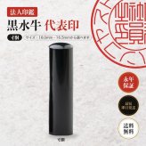 法人印鑑 黒水牛 代表印 寸胴 単品 代表者印 実印 会社実印 18.0mm 16.5mm 印鑑 はんこ 会社印 法人印 会社設立 即日発送 ラッピング付き 永年保証 ギフト 開業祝い