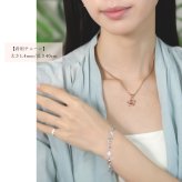 ハワイアンジュエリー ネックレス プルメリア シルバー ネックレス イエロー チューブ ジルコニア シルバー925 イエローコーティング ギフトラッピング可能 チェーン 長さ選べる プレゼント ハロウィン 【品番：CG-SP56907】