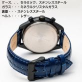 【送料無料】（お取り寄せ）腕時計 メンズ Salvatore Marra サルバトーレマーラ クロノグラフ 10気圧防水 レザーベルト SM23104-BKNV 本革レザー 高級感 ブランド 人気 シンプル ウォッチ カジュアル フォーマル 誕生日[SM23104-BKNV]