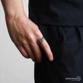 ステンレス ケルトリング ごつめ メンズリング 太い シルバー 指輪 重厚感 太め 大きめ 存在感 メタル 模様 文様 アンティーク 人気 ヴァイキング Viking プチプラ 男性 金属アレルギー対応