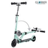 誕生日プレゼント GLOBBER グロッバー フローエレメント ジュニア キックボード キックスクーター 2輪 折りたたみ ハンドブレーキ 高さ調節 125mm 3歳 4歳 5歳 小学生 身長95cm 耐荷重50kg 外遊び 入園祝い ミント フランス 男の子 女の子 お祝い ギフト