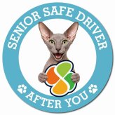 カーサイン 高齢者マーク SENIOR SAFE DRIVER ピーターボールド マグネット 強力 直径13cm 肉球 日本製 車 ステッカー