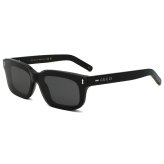 グッチ GUCCI サングラス EYEWEAR グローバルフィット 2WAY UVカット アイウェア スクエア GG1711S-001 メンズ レディース ユニセックス ブラック+トランスペアレント（クリア）+ クリップオン装着時スモーク 国内正規品