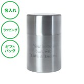 名入れ ステンレス 茶筒 内蓋付 日本製 食洗機可 お茶 紅茶 ラッピング ギフトバッグ プレゼント 父の日 母の日 誕生日 夫婦 結婚祝い 敬老の日
