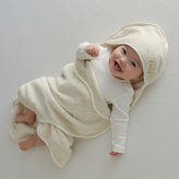【名入れ無料】出産祝い タオル バスローブ 男の子 女の子 | Nuage オーガニックコットンMokuMoku フード付きバスタオル | ベビー バスポンチョ 名前入り ブランケット 刺繍 キッズ オーガニックコットン 綿100％ 赤ちゃん ギフト プレゼント おしゃれ 双子 ベルビーアンファン BelleVie Enfant