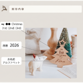 木製〈 名前を刻印 / オーナメント 〉クリスマス ベビー オーナメント レター バナー ナンバー タグ ニューボーン 雑貨 赤ちゃん キッズ グッズ アイテム ナンバー sns インスタ 映え アート 飾り 撮影 小物 Advent calendar 飾り付け 記念 写真