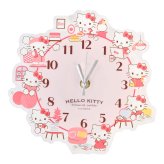 ハローキティ ポムポムプリン 壁掛け時計 サンリオ sanrio 掛け時計 アクリル ウォールクロック 透明 クリア キャラクター 時計 とけい 子供 大人 かわいい おしゃれ インテリア 子供部屋 リビング 寝室 誕生日 プレゼント ギフト キティ 新生活 お祝い 模様替え 保証書付き
