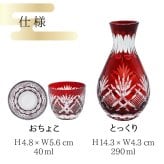 切子 キリコ 徳利 お猪口 ガラス 切り子 とっくり おちょこ グラス おしゃれ 日本酒 冷酒 酒 祝い 長寿 還暦 結婚 誕生日 結婚 記念 プレゼント ギフト