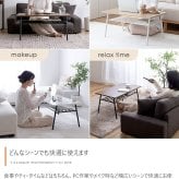 センターテーブル 80cm幅 ナチュラル ブラウン マーブルホワイト 大理石柄 木目調 収納棚付きテーブルおしゃれ 北欧 モダン スタイリッシュ コンパクト 省スペース コーヒーテーブル リビングテーブル 机 さらに 天板下には便利な棚付きで スチール 新生活