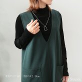 服の上からかぶれるロングネックレス　シルバー９２５ アート　チェーン　６０ｃｍ　雲　CLOUD　シルバーネックレス　ペンダント　レディース　シンプル　SV925　記念日　誕生日　petit
