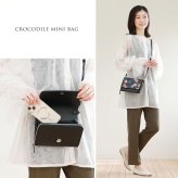 お財布 ショルダーバッグ ポシェット クロコダイル スマホ 入る 横型 レディース お財布ショルダー お財布ポシェット ミニバッグ ショルダー 牛革 革 小さめ 小さいバッグ バッグ お財布バッグ 斜め掛け ギフト プレゼント 4FA (06001255r)