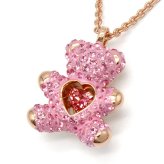 SWAROVSKI スワロフスキー ネックレス 5642976 Teddy アクセサリー ピンク ローズゴールド レディース