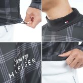 トミーヒルフィガー ゴルフ メンズ スムース裏起毛 チェック柄 長袖ハイネックシャツ TOMMY HILFIGER THMA672 2026年秋冬モデル お誕生日祝い お祝い 記念品 お父さん 父の日 彼氏 男性 30代 40代 50代 60代  還暦祝い 敬老の日 人気プレゼント プレゼント