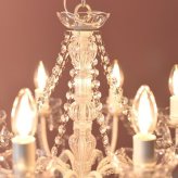 照明 ライト シャンデリア 8灯 LED電球付き シーリング おしゃれ プリンセスホワイト お手軽シャンデリア8灯 天井 8畳 ロココ調 ヨーロピアン アンティーク 姫系