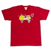 水森亜土 カラーTシャツ(M) キス レッド アパレル 送料込み