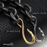 太角チェーン 幅11mm シルバー ゴールド イーグルフック チェーンネックレス フェザーネックレス チェーン 燻 太角チェーンセット 太め 太幅 極太 全てステンレス素材！