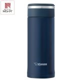 象印 ステンレスマグ 360ml ネイビー マグボトル 広口 水筒 分解式せん 保温保冷 食洗機対応【北海道・沖縄県・離島 配送不可】