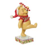 プーさん クリスマス キャンディケイン 14cm くまのプーさん クリスマス | ディズニー トラディションズ ジムショア グッズ フィギュア 人形 置物 彫刻 Jim Shore 正規輸入品