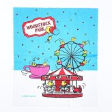 スヌーピー ウッドストック メガネケース 遊園地 SNOOPY