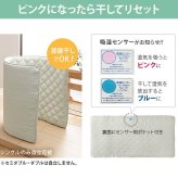 敷き布団 シングル 除湿 吸湿する1枚で寝られるオールインワン敷布団 karari カラリフトン カラリ シングル 敷布団 洗える 防ダニ 三つ折り 除湿シート 吸湿