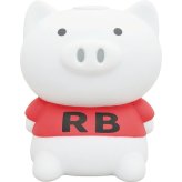 【直送】ハシー 体操ブーブー 体操ブーブーメガ [26-0254-100] OX-3572 レッド ラジオ体操 第1 第2 収録 音量調整 豚 おもちゃ 健康グッズ 運動習慣 メディア紹介 敬老の日 プレゼント ギフト