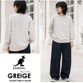 KANGOL カンゴール スウェット トレーナー レディース メンズ kpmc-10374 裏起毛 モックネック プルオーバー ハイネック 袖刺繍 ロゴ カンガルー ビッグシルエット ストリート ヒップホップ ダンス カジュアル M L XL 2026FW Karlas 別注