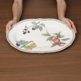 38cm オーバルプラター 〈4911L/T97844〉 オーチャードガーデン ノリタケ 正規品 結婚祝い 新築祝い 引越し祝い 記念品 プレゼント 食器 ギフト 食器 ホームパーティ 大皿 r8d