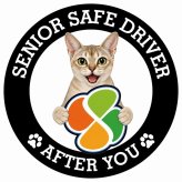 カーサイン 高齢者マーク SENIOR SAFE DRIVER シンガプーラ ステッカー シール 直径13cm 肉球 日本製 車