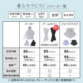 着るセラピストアームカバー 日除け 近赤外線カット89％ 紫外線（UV）カット99％ UPF50+ 接触冷感 抗菌防臭 遮熱 吸水速乾 日焼け防止 エイジングケア ゴルフ 釣り アップルウォッチ対応