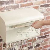 メールボックス グレープ BR2 ブラウン・ホワイト 2色展開 郵便ポスト 玄関 屋外 おしゃれ シンプル 新生活 家具 インテリア 不二貿易