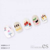 ネイルシール TSUMEKIRA ツメキラ es うらなか りか プロデュース なつまつり ES-URA-006 夏ネイル 花火 縁日 風鈴 蚊取り線香 セルフネイル 貼るだけ マニキュア ジェルネイルアート