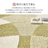 ラグ カーペット 国産高機能 ジャスト 約190×190cm 防ダニ 抗菌 防臭 抗ウイルス 消臭 花粉対策 日本製