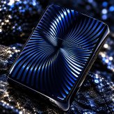 ZIPPO アーマー ブルーチタンウェーブ ジッポ ライター チタン加工 彫刻 両面加工 青 かっこいい 重厚 おしゃれ 高級 メンズ ギフト プレゼント