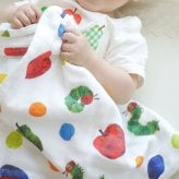 はらぺこあおむし 4重ガーゼケット | 70×120cm 4重ガーゼ ベビー 赤ちゃん 新生児 日本製 ガーゼ 夏 綿100% おくるみ タオルケット お昼寝 保育園 入園準備 退院 大判
