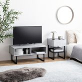 テレビ台 テレビボード センターテーブル ラック ローボード ローテーブル リビングテーブル TV台 便利 2way 棚付き 収納付き コーナー tv 脚付き リビング AVラック ロータイプ ディスプレイ 配線 ノイズレス 32型