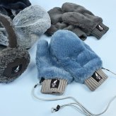KANGOL カンゴール フェイクファーミトングローブ ハンドウォーマー レディース ファー 手袋 グローブ  防寒 スマホ手袋 秋 秋冬 ファー 手袋 秋冬 あったかミトン 2way  指先カバー 女性 スマホ対応  暖かい おしゃれ フェイクファー ギフト プレゼント