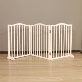 ペットフェンス giocoso 完成品 パイン材 天然木 ライトブラウン・ホワイト W58×D2.2×H75cm/1枚x3枚隙間:約4.7cm ペットゲート 犬 猫 柵 ペット用品 ライトブラウン ホワイト おしゃれ 新生活