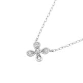 【無料ラッピング】 ヨンドシー 4℃ ネックレス プラチナ フラワー 花 ダイヤモンド レディース ブランド 正規品 新品 ギフト プレゼント 人気 おすすめ 誕生日 記念日 クリスマス 送料無料