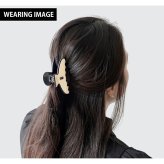 アレクサンドル ドゥ パリ ヘアクリップ レディース ブランド ALEXANDRE DE PARIS パリジェンヌMクリップ ACCM-17630-04-Y ベージュ ブラック