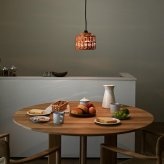 照明 ライト ランプシェード ペンダントランプ ペンダント 藤製 天井 インテリア 器具 吊り下げ リビング おしゃれ リゾート ナチュラル