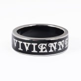 ヴィヴィアンウエストウッド Vivienne Westwood リング 指輪 Sサイズ(日本サイズ11-12号) CONDUT STREET レディース シルバー ブラック 6404017G01P107 FJ107 S ジュエリー 送別会 誕生日 結婚祝い 結婚式 彼氏 息子 夫 男性 高級 父の日 母の日【スペシャルラッピング660円(別売り)】 即日発送 彼氏 財布 バレンタイン