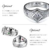 ペアリング 2本セット ハワイアンジュエリー リング 刻印 無料 誕生石入れ可 指輪 ホワイトジルコニア 6号～29号 シルバー925 太め ボリューム ギフト対応可 大きいサイズ ハワイアンジュエリーリング リング カップル 夫婦 プレゼント ハロウィン 【品番：SR601P】