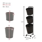 ラック ランドリー 3段 幅36.5cm カゴ 洗濯かご 4個つき 洗濯機 収納 おしゃれ スリム 縦型 洗濯機収納 ランドリー収納 ホワイト グレー 収納棚 洗濯物 洗面所 脱衣所 新生活