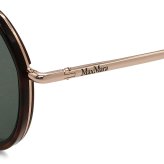 マックスマーラ Max Mara サングラス ノーズパッド UVカット アイウェア ラウンド ボストン MM0148-K/S 52A 57 メンズ レディース ユニセックス ハバナ+グレー 海外正規品